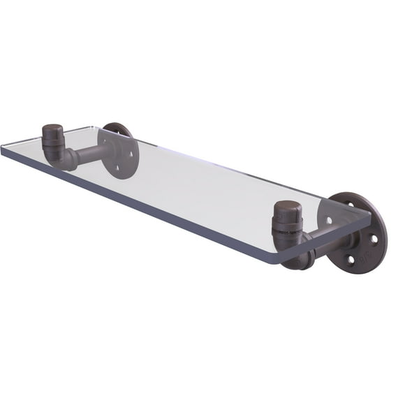 Repisa de vidrio Pipeline Collection de 16 pulgadas - P-400-16-GS-ORB Allied Brass P-400-16-GS-ORB