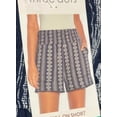 thumbnail image 3 of Three Dots Women's Pull on Shorts Size: M, Color: Navy Stripe Batik, 3 of 3