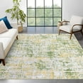 thumbnail image 2 of Haperlare Abstract Area Rug Non Slip Living Room Rug Modern Carpet Stain Resistant Rug Colorful Rug Contemporary Accent Floor Carpet for Bedroom, 8' x 10' Yellow Green, 2 of 5