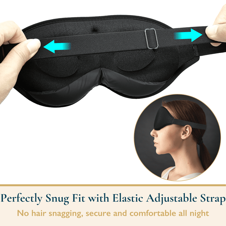 Memory Foam 3D Sleep Mask, 100% Blackout photo 5