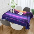 thumbnail image 2 of Yayeee Tablecloths 60" x 108" Rectangle Wrinkle Resistant Party Table Cover, Pink Digital Art, 2 of 8
