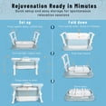 thumbnail image 6 of WETLA 39" Portable Folding Bathtub, Small Foldable Tub with Ergonomic Seat & Massage Roller, 6 of 8