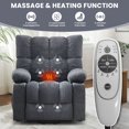 thumbnail image 3 of JMYMRY Power Lift Recliner Chair with Massage and Heating, Electric Lift Reclining Chair for Elderly, Side Pocket and Cup Holder for Living Room, USB and Type-C Charging Ports,Blue, 3 of 8
