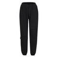 thumbnail image 7 of Girls & Women's Cargo Jogger Pants Fashion Women Casual Solid Elastic Waist Pocket Loose Sweatpants Joggers Pants, 7 of 7