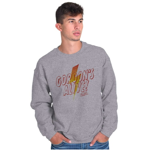 Flash Gordon Lightning Bolt Vintage Sweatshirt for Men or Women Brisco Brands S