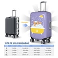 thumbnail image 6 of Kdxio Corgi Washing in Bathtub Pattern Luggage Cover for Travel,Elastic and Durable,Fits 18-32 Inch,Anti-Scratch Suitcase Protector, 6 of 9