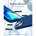 thumbnail image 2 of [5 in 1 for iPhone 13 Mini Case 5.4 inch, with 2 Pack Screen Protector + 2 Pack Camera Lens Protector, Liquid Silicone Slim Shockproof Protective Phone Case… (Blue)……, 2 of 12