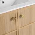 thumbnail image 3 of 30" Oak Plywood Bathroom Cabinet, 2-soft Closing Door, Space Easy To Assemble, Stylish Piece, 3 of 7
