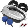 thumbnail image 1 of Pond Air Pump Koi Pond Aerator For Pond Up To 1000 Gallons Pond Deicer All-in-one Pond Aeration Kit With Double Outlet Airline Tubing Air Stones Check, 1 of 5