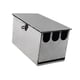 thumbnail image 4 of Bloque de cuchillos universal de acero inoxidable para cocina, soporte para cuchillos de hotel. 26x12x14cm, 4 of 9