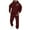 Wine, variant on ASFGIMUJ Unisex Streetwear Hoodie Set Graphic Print Sweatshirt and Sweatpants 2 Piece Tracksuit Lined Pullover Hooded Hop Outfit Couples Matching Suit