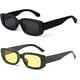 thumbnail image 1 of Gafas de sol rectangulares BUTABY para mujer, gafas de conducción Retro de los años 90, marco cuadrado estrecho de moda Vintage, protección UV400 MFZFUKR WMZL-1666-1, 1 of 6