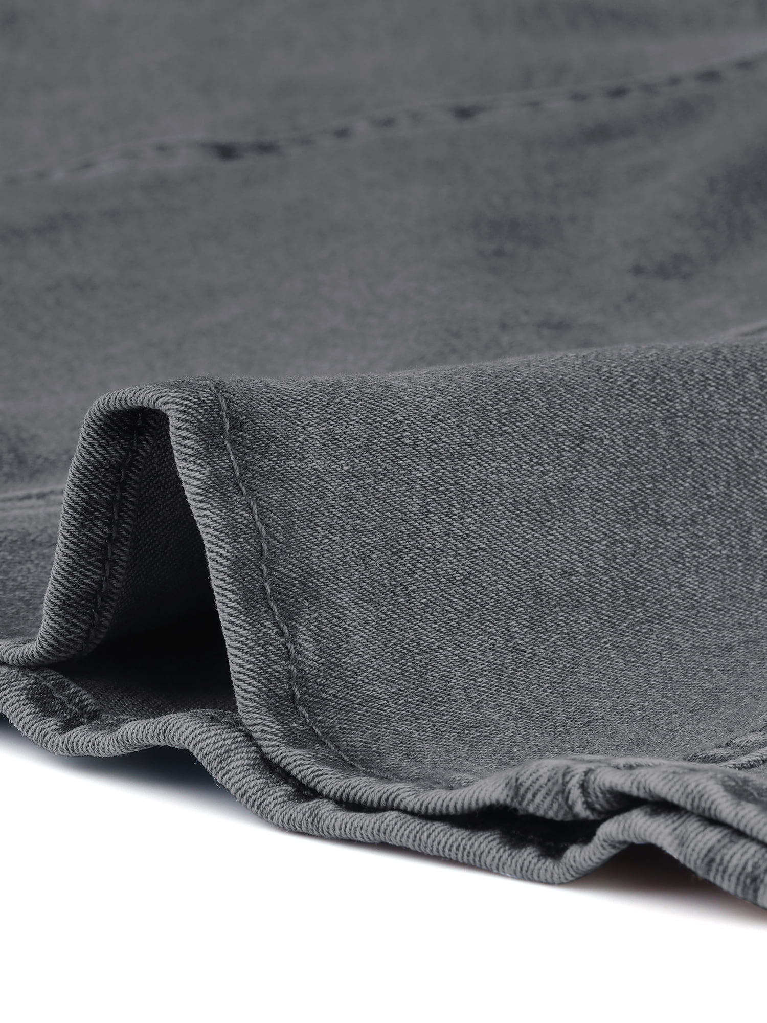 DARING DIVA Women's Soft Elegant Washed Fishtail Casual Midi Denim Skirt XL Grey