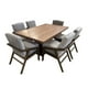 thumbnail image 3 of Comedor Dallas 6 Sillas SALVANTO Chapa De Nogal 160x100 cm, 3 of 7
