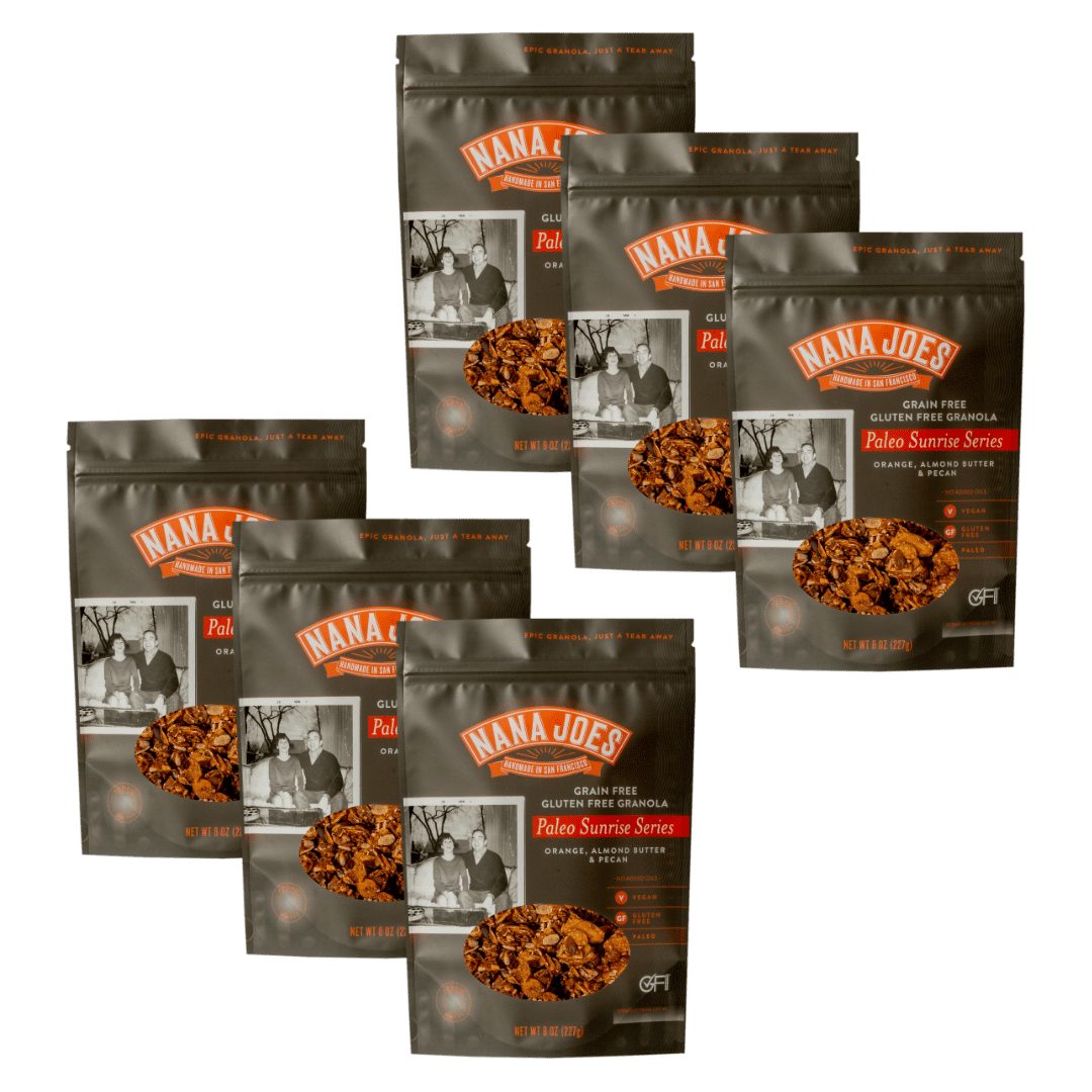 Nana Joes Granola Organic Paleo Series, Orange, Almond Butter & Pecan, Handmade, Gluten-Free, Vegan & Healthy Superfood