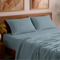 thumbnail image 7 of Mellanni 4-Piece Iconic King Bedsheet Set - Microfiber, 16" Deep Pocket, Cooling, Wrinkle, Fade, Stain Resistant, Blue Hydrangea, 7 of 7