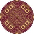 thumbnail image 1 of Ahgly Company Machine Washable Indoor Square Transitional Orange Area Rugs, 3' Square, 1 of 7