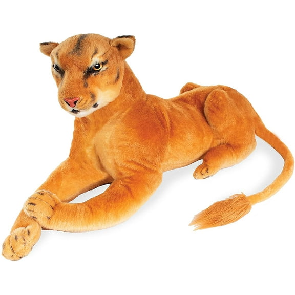 Real Planet Lioness Gold 15.5 Inch Realistic Soft Plush