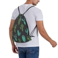 thumbnail image 6 of cactus pattern Drawstring Backpack Sackpack String Bag Cinch Waterproof Bags for Gym Sports Yoga Travel Beach Swimming shopping, 6 of 7