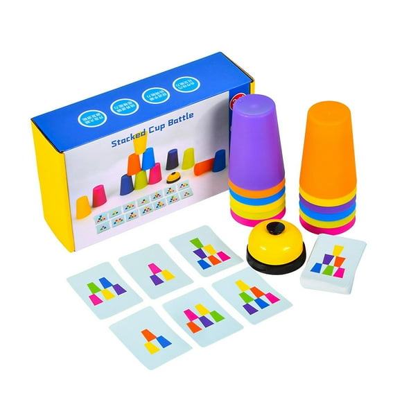 Puzle de juguete con bloques de construcción con vasos apilables para niños