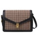 thumbnail image 1 of Bolso retro con solapa para mujer, bolso de mensajero a cuadros de PU (negro) Tmvgtek Oficina Multiescena Multifunción, 1 of 9