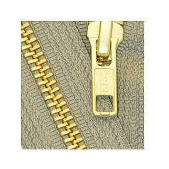YKK®Sale 36" Parka Dual Separating Jacket Zipper Extra Heavy Duty YKK #10 "2-way" Antique Brass (Navy 560)