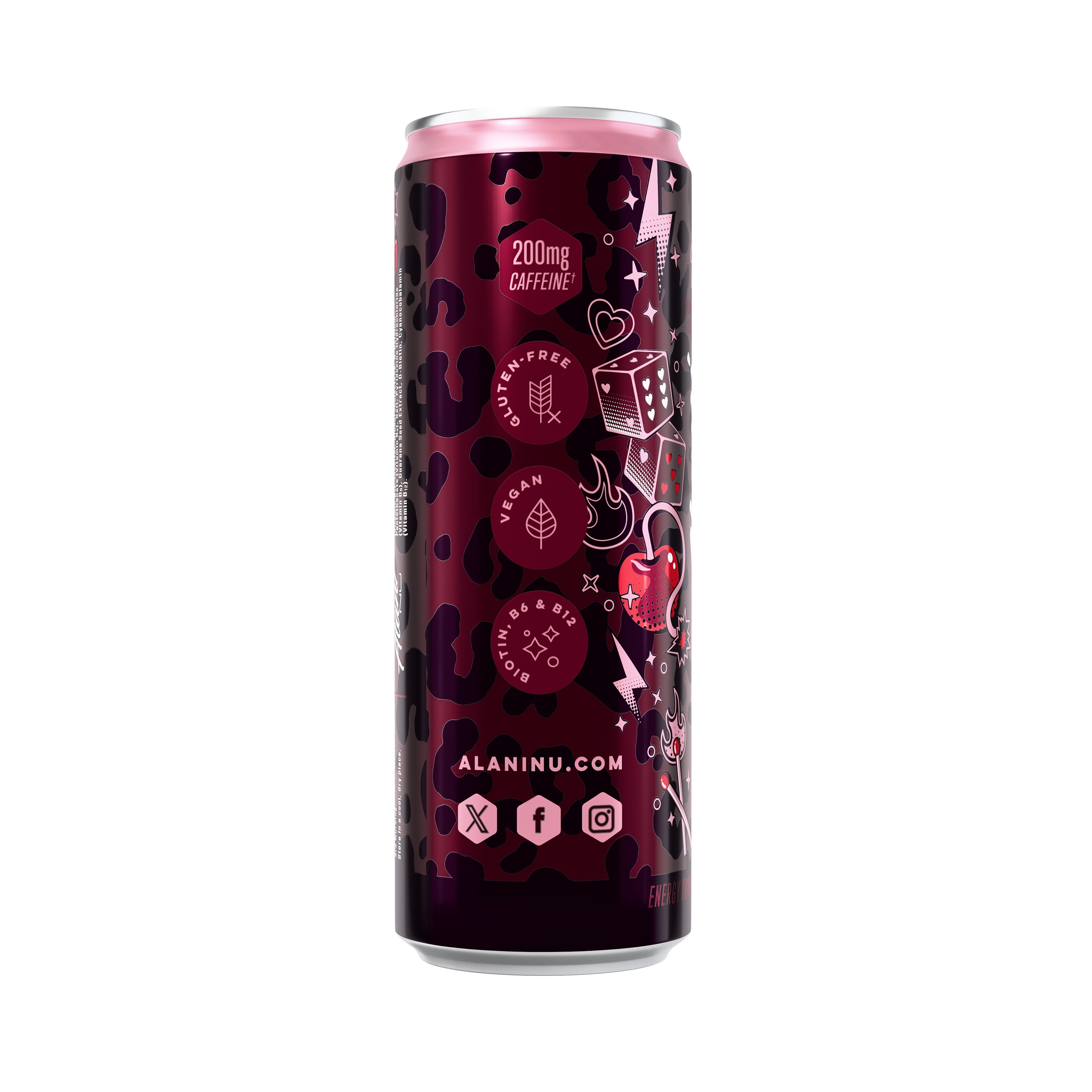 Alani Nu Energy Drink, Cherry Bomb 12 fl oz Single Can