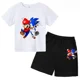 thumbnail image 3 of Conjunto de dos piezas de camiseta y pantalones cortos de algodón de Super Sonic Bros, conjuntos de ropa para niños, bebés, niños y niñas, camisetas, pantalones, traje, 3 of 5