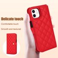 thumbnail image 2 of Allytechgroup Wallet Case for iPhone 11 with Credit Card Slot, RFID Blocking PU Leather Case with Lanyard & Shoulder Strap & Kickstand Shockproof Bumper for Women Men, Red, 2 of 8