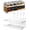 White, variant on Magnetic Spice Rack for Refrigerator, 2 Pack Magnetic Shelf Fridge Organizer for Spice Jars, Magnet Shelves Seasoning Spice Holder with 4 Hooks for Kitchen White Board Pantry Organizers and Storage