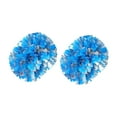thumbnail image 1 of 2x Pompones de animadoras Pompones brillantes de animadora para ceremonias, fiestas y deportes Azul, 1 of 9