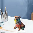 thumbnail image 3 of Moderno Pintado Graffiti Bulldog Figurilla Escultura Estatua Arte Resina Los 24x17x23CM Sunnimix estatuilla de animales, 3 of 7