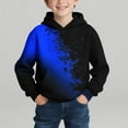 thumbnail image 1 of Sudadera con capucha para niño, con estampado de color, manga larga, informal, deportiva, con capucha, manga larga, sudadera con capucha, top con inserciones en los hombros, blusa de poliéster para ni, 1 of 7