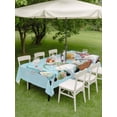 thumbnail image 3 of Outdoor Tablecloth with Umbrella Hole and Zipper, Happy Easter Rectangle Table Cloth 54x80 Inch Waterproof Tablecloth, Cute Gnomes Eggs Spring Daisy Flowers Blue Picnic Table Cover for Patio Camping, 3 of 7