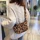 thumbnail image 2 of Women's Leopard Print Plush Clutch Bag, Faux Fur Handbag, Soft Warm Shoulder Bag, Crossbody Bag, 2 of 5