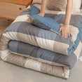 thumbnail image 5 of Large Grid Thickened All-Season Cotton Comforter - Twin Size Warm Quilt for Winter & Spring Use - Soft Breathable Bedding with Cotton Core for Bedroom & Dorm, Machine Washable, 59*78.7in, Multicolor, 5 of 8