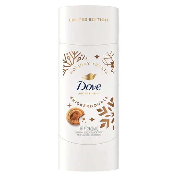 Dove Limited Edition Invisible Solid Snickerdoodle Antiperspirant for 72H Sweat & Odor Protection, 2.6 OZ
