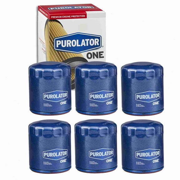 6 pc Purolator ONE PL10111 Engine Oil Filters for Oil Change Lubricant Filters Fits select: 2005-2009 CHEVROLET EQUINOX, 1976-2005 BUICK LESABRE