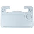 thumbnail image 1 of Kenally Volante de para coche, carrito de trabajo para comer, bebida, comida, café, soporte para artículos, bandeja para coche, ordenador Automoción decorativa y accesorios Gris Kenally VI001106-02B, 1 of 6
