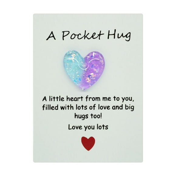 ViLaViDe Children's School Valentine's Day Cards Children's Valentine's Day Gifts With Heart Shaped Resin Stones Classroom's Day Exchange Gifts Children's Classroom Valen