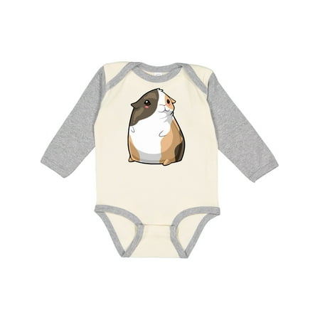 

Inktastic Cute Short Hair Guinea Pig Boys or Girls Long Sleeve Baby Bodysuit