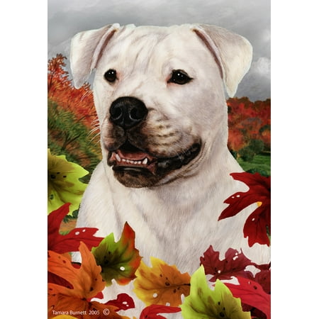 American Bulldog - Best of Breed Fall Leaves Large