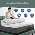 thumbnail image 2 of Full Size 3 Inch Extra Firm Mattress, Memory Foam Mattress, Cooling Gel Bamboo Charcoal Mattress For Back Pain Relief, With Removable Cover, Ergonomic 80"x 38", 2 of 7