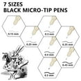 thumbnail image 6 of Shuttle Art 18 Pack Ultra Fine Point Tip Micro Line Pens - Waterproof Archival Ink & 11 Colors in 0.3MM Felt Tip - 7 Blacks in Tip Sizes 0.15MM to 0.5MM For Journaling, Drawing, 6 of 8