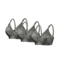 thumbnail image 1 of Sujetanes Cómodos para Mujeres Más Tamaño Color Sólido Encaje Empalme Todos los Días, Correas Ajustables para el Uso Diario, 1 of 2