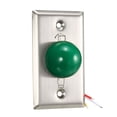 thumbnail image 1 of Botón de liberación de puerta de 12V Presionar para salir Botón esférico verde 86x50, 1 of 4