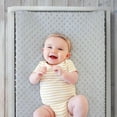 thumbnail image 3 of The Peanutshell Changing Pad Cover, 2 Pack Set, Minky White and Gray, 3 of 7
