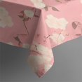 thumbnail image 3 of Pioneer Flower Floral Print Pattern Rectangle Tablecloth 60"x120",Waterproof Polyester Rectangle Table Cloth, Wipeable Spillproof Polyester Tablecloth for Dining, Camping, Indoor and Outdoor, 3 of 6