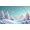 1A, variant on Pink Theme Winter Banner Snowflake Design Christmas Banner Christmas Tree Pattern Winter Snow Scene Banner for Christmas Party Winter Celebration Holiday Decoration