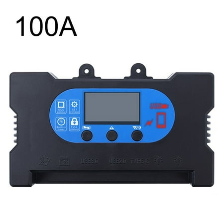 

Solar Charge Controller Dual Type-C Port Solar Control Regulator